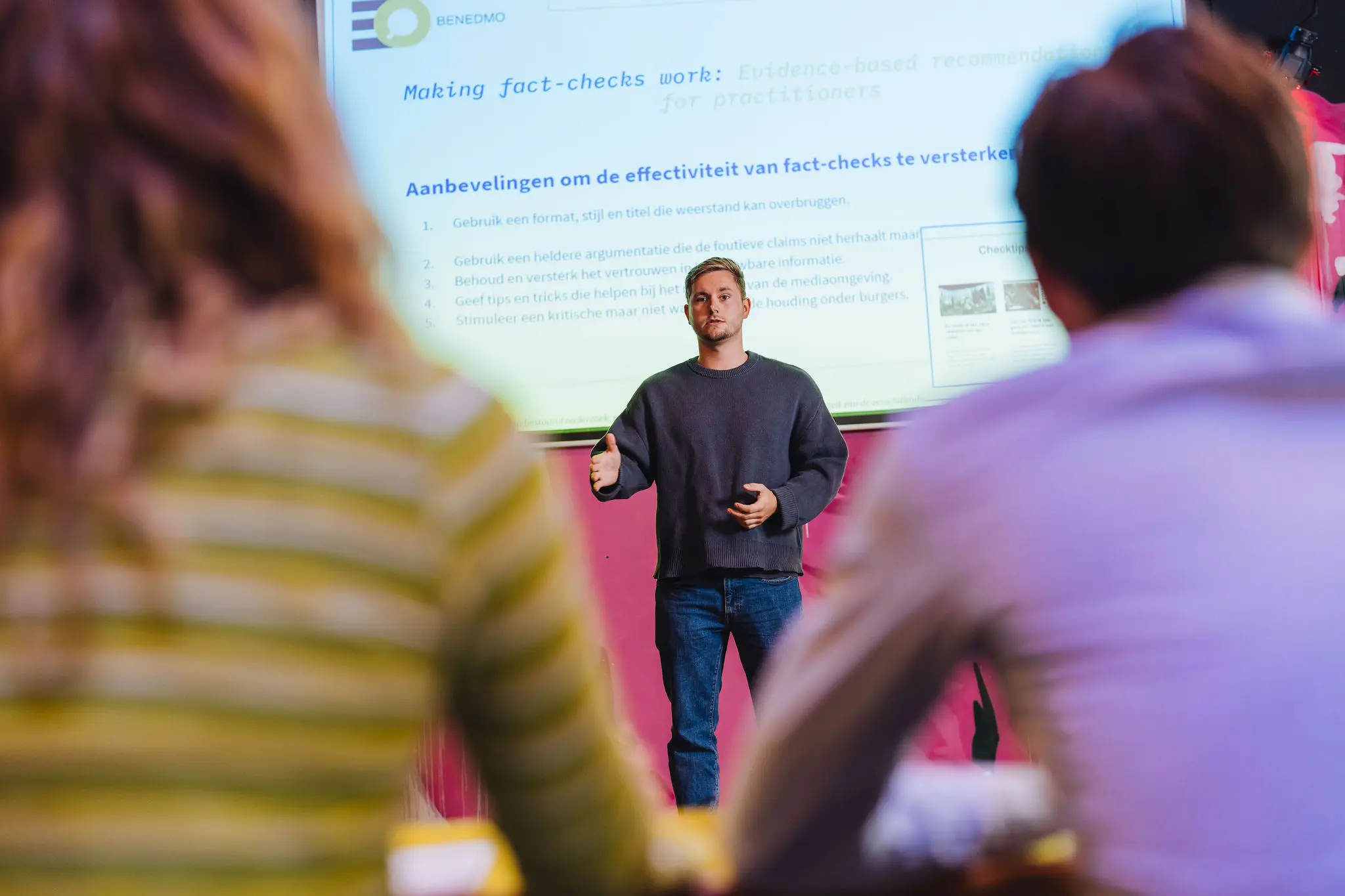 presentatie bij vergaderloactie pong bar amsterdam